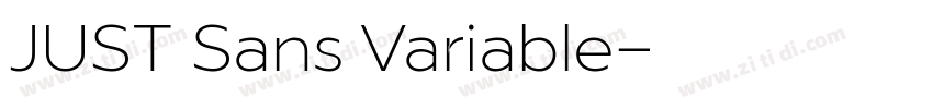 JUST Sans Variable字体转换
